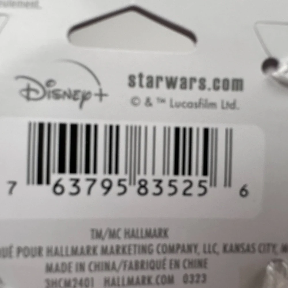 Star Wars Young Jedi Grogu Mandalorian Hallmark Christmas Ornaments Lotof 3 NEW‎